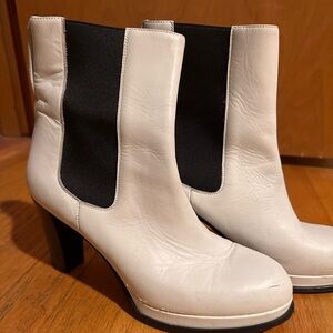 Retro White Acne Studio Booties